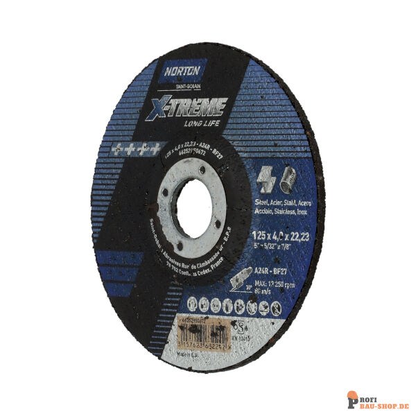 nortonschleifmittel/NORTON_schleifmittel_66252950672 Grinding wheel Angle Grinder Norton X-TREME LIFE-METAL INOX-125x4x22.23_192801